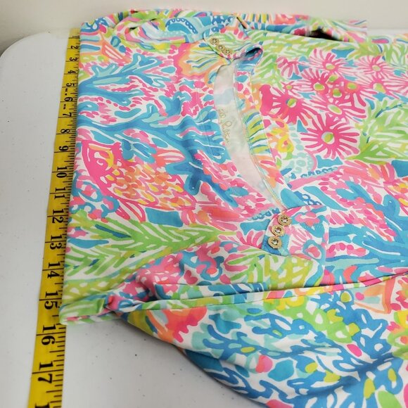 Lilly Pulitzer Womens 50 UPF Sophie Dress Size XS Multicolor Preppy Beach Spring - Picture 7 of 10